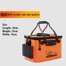 DKSAHEMTB EVA Portable Fishing Bag Folding Thicken Live Fishing Box Tank Bucket Camping Fishing Tackle Fishbox Storage Bag MJ