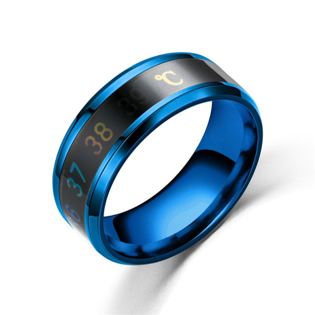 FACEINS Magic Ring  For Women and Man Temperature Displays Smart Rings Personality Titanium Steel Finger Jewelry Accessories