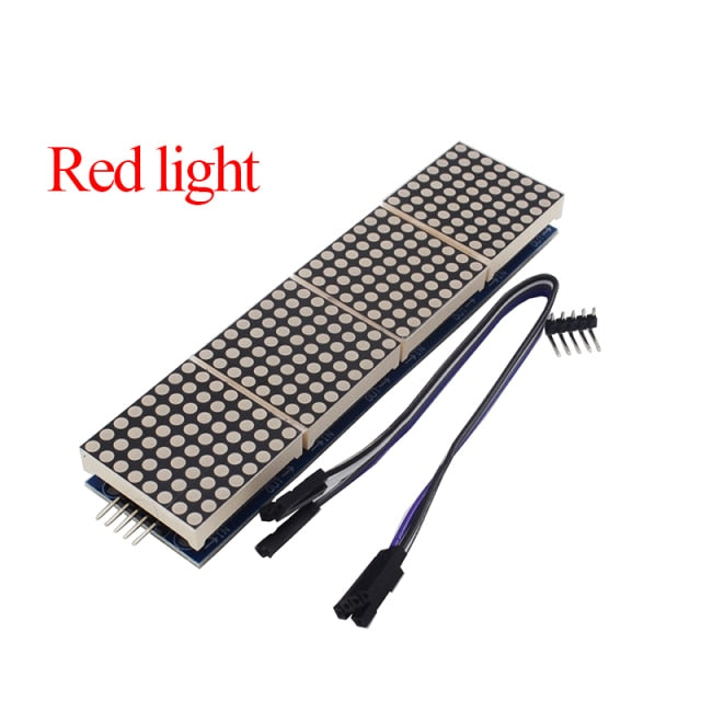 Max7219 Dot Matrix Module Control Single Chip Microcomputer Module 4-in-1 Display Send 5P Line (H6a4)