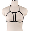 JLX.HARNESS Pentagram Bondage Body Harness Lingerie Goth Crop Tops Cage  Lingerie Harness Belt Harness Bra Rave Wear for Women