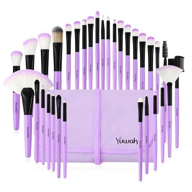 32Pcs Set Professional Makeup Brush Foundation Eye Shadows Lipsticks Powder Make Up Brushes Tools w/ Bag pincel maquiagem