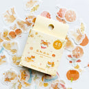 45PCS/Pack Cute Fox And Maple Leaves Paper Sticker Adhesive Craft Stick Label Notebook Computer DIY Decor Kids Gift Stationery