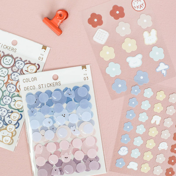 Mohamm 3Pcs Summer Series Ins Hand Account Decoration Sticker Creative Scrapbooking Stationary School Supplies