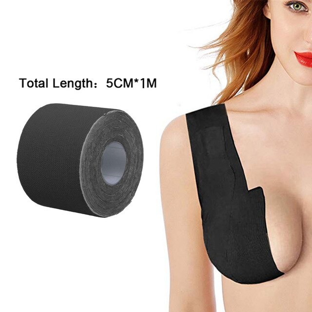 Boob Tape Seamless Push Up Bra Bust Lifting Invisible Silicone Strapless Bra Instant Sticky Waterproof Magic Adhesive For Women