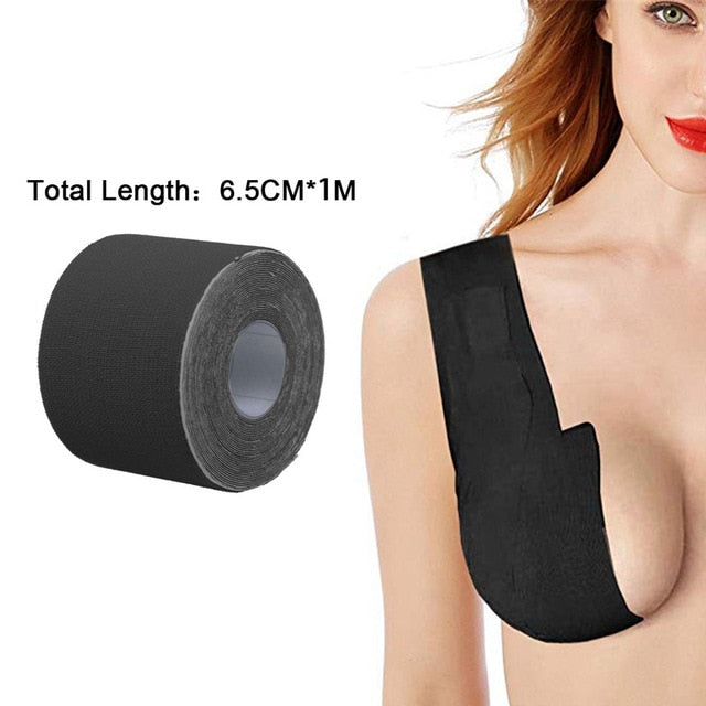 Boob Tape Seamless Push Up Bra Bust Lifting Invisible Silicone Strapless Bra Instant Sticky Waterproof Magic Adhesive For Women