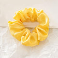 1PC Satin Silk Solid Color Scrunchies Elastic Hair Bands 2019 New Women Girls Hair Accessories Ponytail Holder Hair Ties Rope