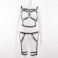 BDSM Bondage Rope Leather Harness Toys For Women Adult Game Outfit Bra And Leg Suspenders Straps Garter Belt Sex Accessories Set