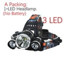 Drop Shipping Rechargeable zoom led headlamp Fishing headlight Torch Hunting head lamp Camping Headlamp Flashlight head light