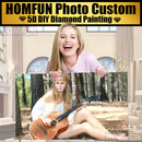HOMFUN Photos Custom Make Your Own Diamond Painting Custom Full Drill Daimond 5d DIY Painting embroidery Cross Stitch Pasted