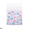 50/100pcs Heart Clear Candy Bag Transparent Plastic Bag Cookie OPP Bag For Wedding Birthday Party Deco DIY Gift Packaging Pouch