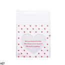 50/100pcs Heart Clear Candy Bag Transparent Plastic Bag Cookie OPP Bag For Wedding Birthday Party Deco DIY Gift Packaging Pouch