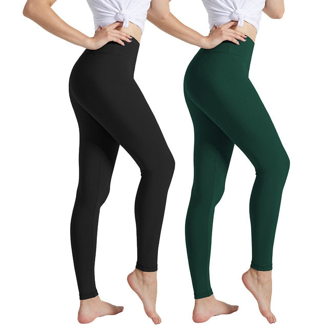 NORMOV Leggings Women Black High Waist Push Up Leggings For Women Gym Fitness Workout Sports Casual Leggins Mujer