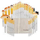 32Pcs Set Professional Makeup Brush Foundation Eye Shadows Lipsticks Powder Make Up Brushes Tools w/ Bag pincel maquiagem