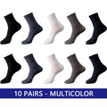 ZTOET Brand Men's Bamboo Fiber Socks New Black Business Breathable Deodorant Compression Socks Men Long Socks Big Size EU38-48