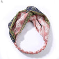 Fashion Women Girls Summer Bohemian Hair Bands Print Headbands Vintage Cross Turban Bandage Bandanas HairBands Hair Accessories