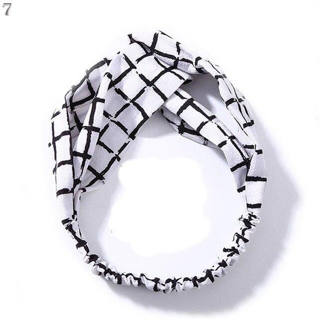 Fashion Women Girls Summer Bohemian Hair Bands Print Headbands Vintage Cross Turban Bandage Bandanas HairBands Hair Accessories