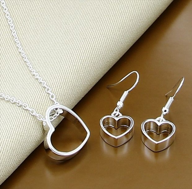 New Trendy 925 Sterling Silver Jewelry Sets Simple Fashion Insect Moon Round Ball Necklace Earrings Sets For Woman Gift