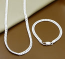 New Trendy 925 Sterling Silver Jewelry Sets Simple Fashion Insect Moon Round Ball Necklace Earrings Sets For Woman Gift