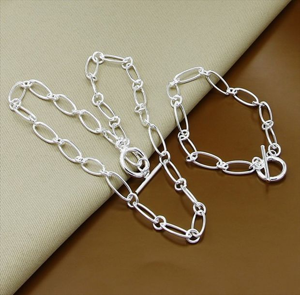 New Trendy 925 Sterling Silver Jewelry Sets Simple Fashion Insect Moon Round Ball Necklace Earrings Sets For Woman Gift