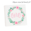 WEIGAO 1pcs 1 2 3 Birthday Caps Flower Crown 1st Birthday Hat Newborn Baby Birthday Headband 1 Year Birthday Party Decorations