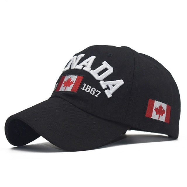 I love canada New Washed Cotton Baseball Cap Snapback Hat For Men Women Dad Hat Embroidery Casual hats Casquette Hip Hop Caps
