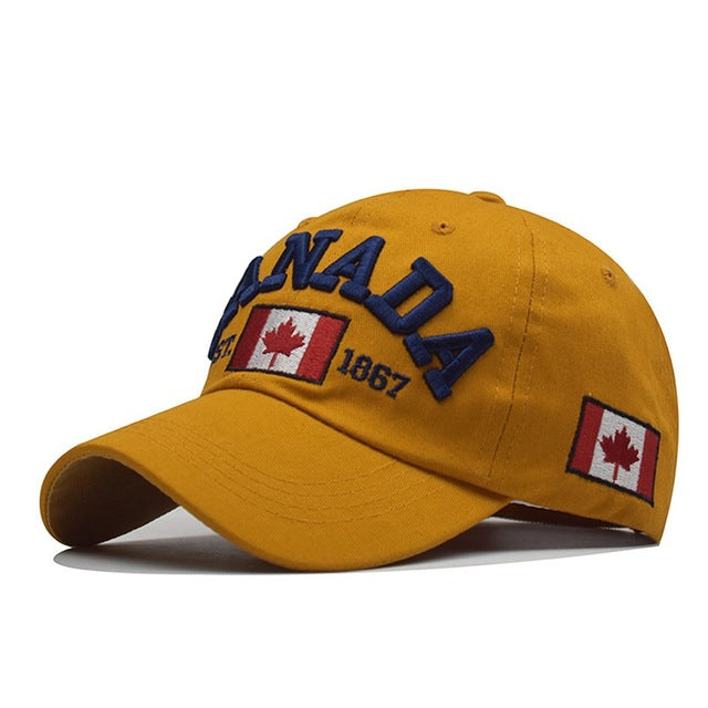 I love canada New Washed Cotton Baseball Cap Snapback Hat For Men Women Dad Hat Embroidery Casual hats Casquette Hip Hop Caps
