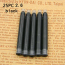 High quality Fountain Pen ink refills 25PC diameter 2.6mm 3.4mm standards international Stationery Office supplies INK PEN