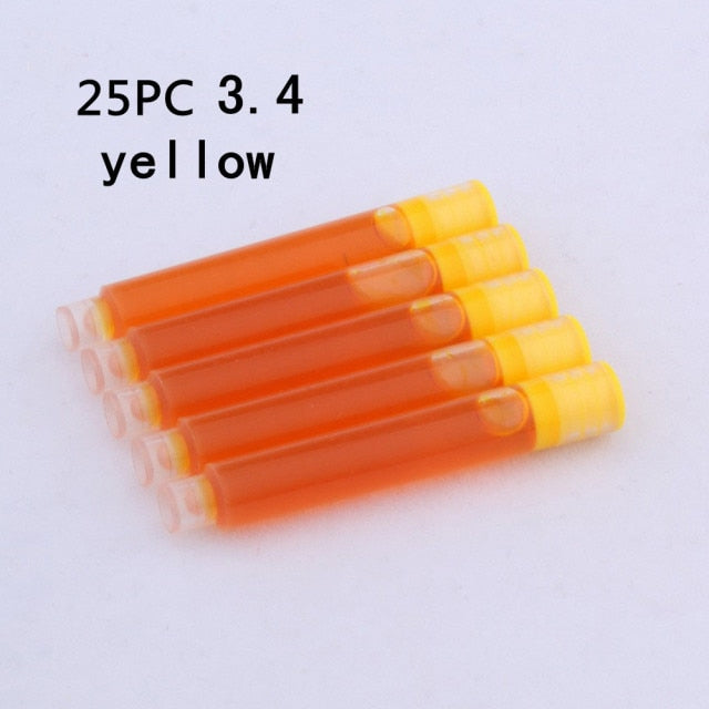 High quality Fountain Pen ink refills 25PC diameter 2.6mm 3.4mm standards international Stationery Office supplies INK PEN