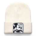 Mickey Minnie Donald Beanie High Quality Cotton Casual Beanies for Men Women Warm Knitted Winter Hat Fashion Solid Unisex Cap