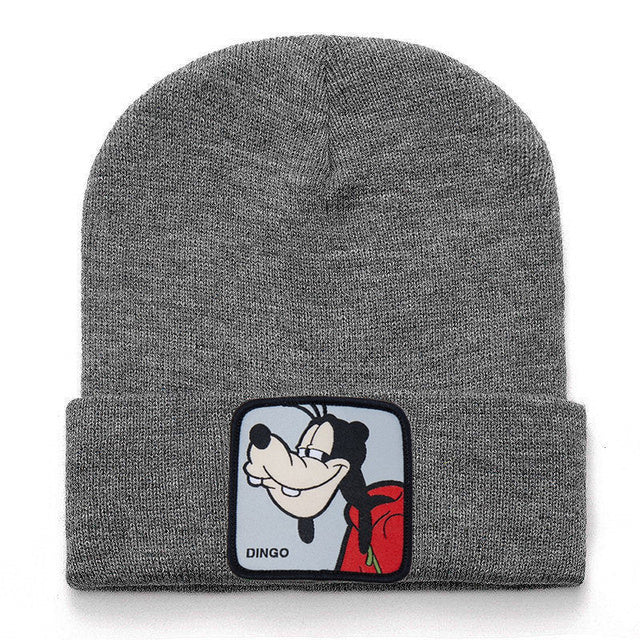 Mickey Minnie Donald Beanie High Quality Cotton Casual Beanies for Men Women Warm Knitted Winter Hat Fashion Solid Unisex Cap