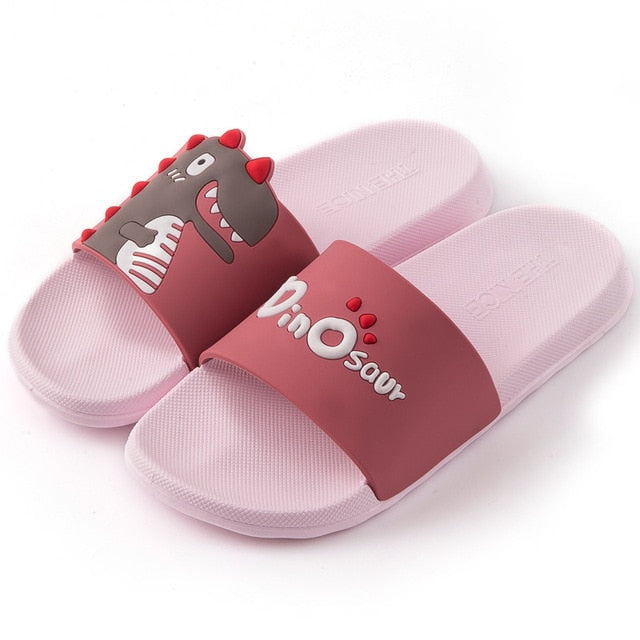 Summer Women Floor Flat Shoes Lovely Indoor Flip Flops Female Non-Slip Bathroom Home Slippers Female Beach Shoe