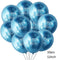 10/14pcs Metallic Balloons Heart Star Gold Confetti Balloon Birthday Party Decoration Kids Adult Air Balls globos Wedding Decor