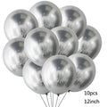 10/14pcs Metallic Balloons Heart Star Gold Confetti Balloon Birthday Party Decoration Kids Adult Air Balls globos Wedding Decor