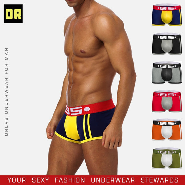 BS Cotton Boxershorts Men Comforable Panties Set трусы мужские боксеры  Gay Sexy Underwear Man Boxer 5Color Free Shiping