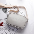 Aliwood Brand Women's Shoulder Bags Simple Flap Designer Leather Embossed Letters Messenger Bags Handbags Females Crossbody Bag