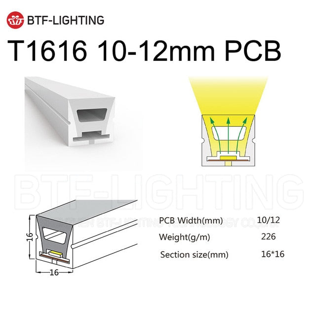 WS2812B WS2811 Neon Sign Tube SK6812 RGBW LED Strip Light Silica Gel 1m 2m 3m 4m 5m Flexible Neon Soft Lights Tube for Outdoors