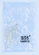 SS3-ss8 1440pcs Clear Crystal AB gold  3D Non HotFix FlatBack Nail Art Rhinestones Decorations Shoes And Dancing Decoration