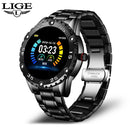 LIGE New Smart Watch men And women Sports watch Blood pressure Sleep monitoring Fitness tracker Android ios pedometer Smartwatch