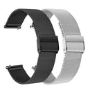 2PCS Mesh & Soild Stainless Steel Watchband 20mm for Samsung Galaxy Watch 42mm/Active 40mm/Gear S2 Classic/Gear Sport Band Strap