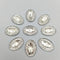 100pcs  ova/round/Water drop  transparency Flat back Rhinestone Round Cabochon Embellishment Scrapbooking DIY Crafts