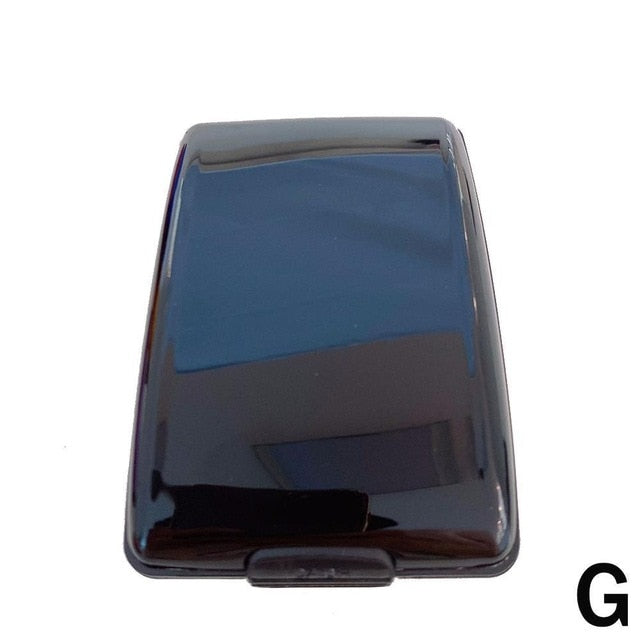 1 pc Aluminum Bankcard Blocking Hard Case Wallet Credit Card Anti-RFID Scanning Protect Card Holder Dropshipping Aluminum wallet