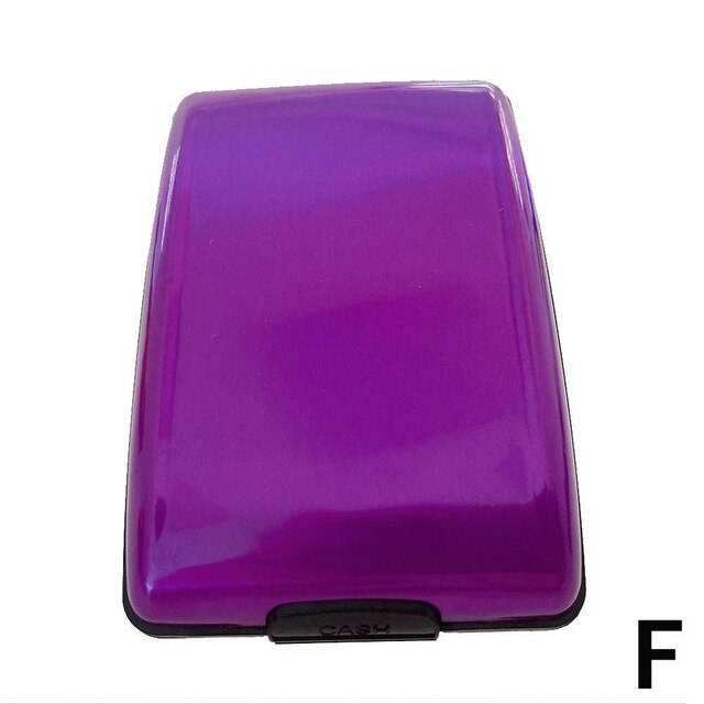 1 pc Aluminum Bankcard Blocking Hard Case Wallet Credit Card Anti-RFID Scanning Protect Card Holder Dropshipping Aluminum wallet