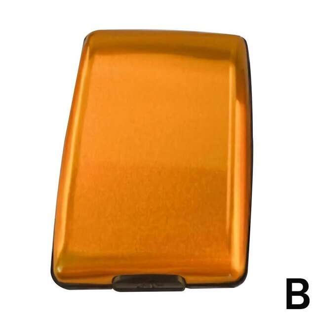 1 pc Aluminum Bankcard Blocking Hard Case Wallet Credit Card Anti-RFID Scanning Protect Card Holder Dropshipping Aluminum wallet