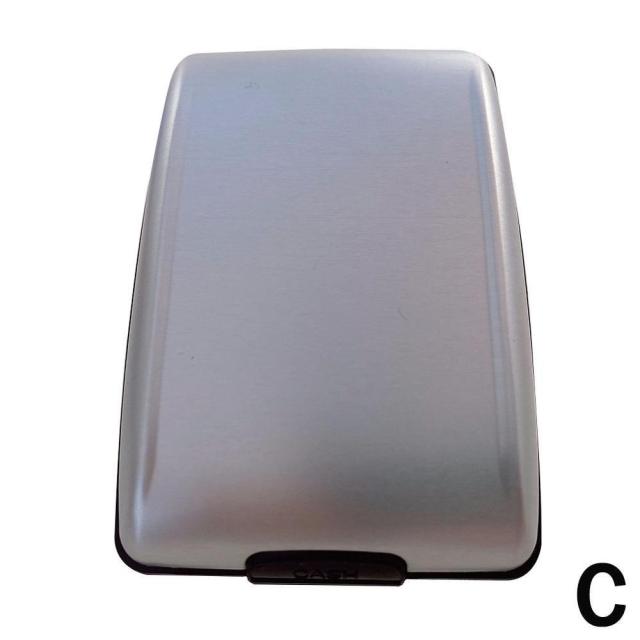 1 pc Aluminum Bankcard Blocking Hard Case Wallet Credit Card Anti-RFID Scanning Protect Card Holder Dropshipping Aluminum wallet