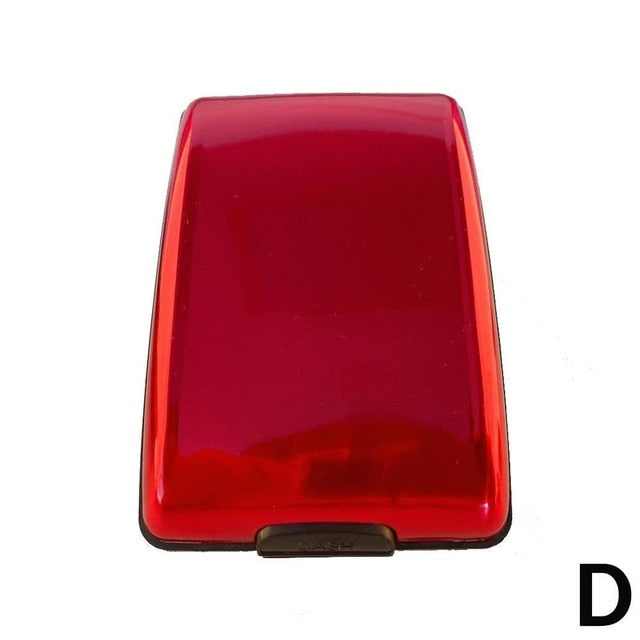1 pc Aluminum Bankcard Blocking Hard Case Wallet Credit Card Anti-RFID Scanning Protect Card Holder Dropshipping Aluminum wallet