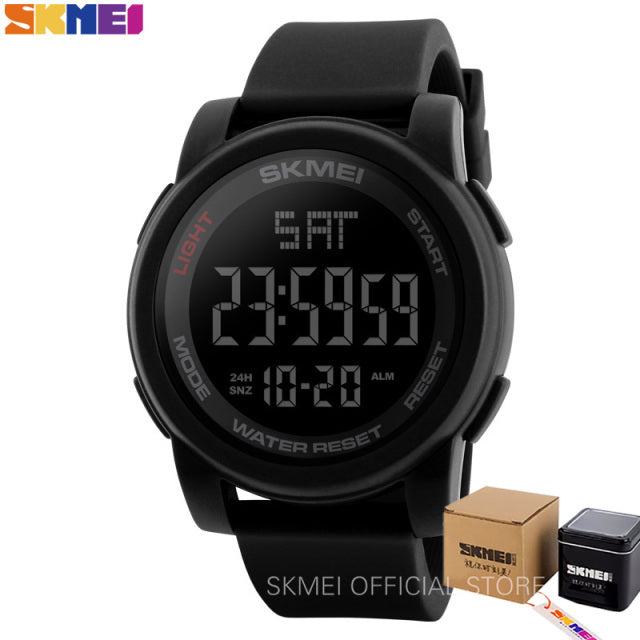 SKMEI Top Luxury Sport Watch Men Alarm Clock 5Bar Waterproof Watches Multifunction Digital Watch reloj hombre 1257