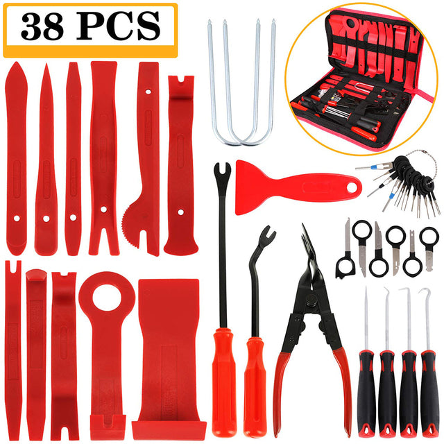 Hand Tool Removal Tool Kit,Car Panel Tool,11-38pcs Disassembly Tool Set,Car Door Panel Removal Tool,Audio Disassembly Tool Kit.