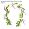 Green Eucalyptus Leaves Garland Wisteria Artificial Flowers Rattan Fake Plant Silk Leaf Vines For Wedding Birthday Party Decor