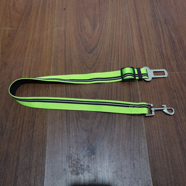 Pet Supplies Car Seat Belt Dog Seat Belt Dog Leash Vehicle Belt Adjustable Cushioning Elastic Reflective Safety Rope for Dog Cat