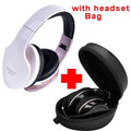 PunnkFunnk Wireless Headphones Bluetooth Earphone 5.0 Foldablel 3D Bass Stereo Noise Reduction Gaming Headset/Mic  For Mobile PC